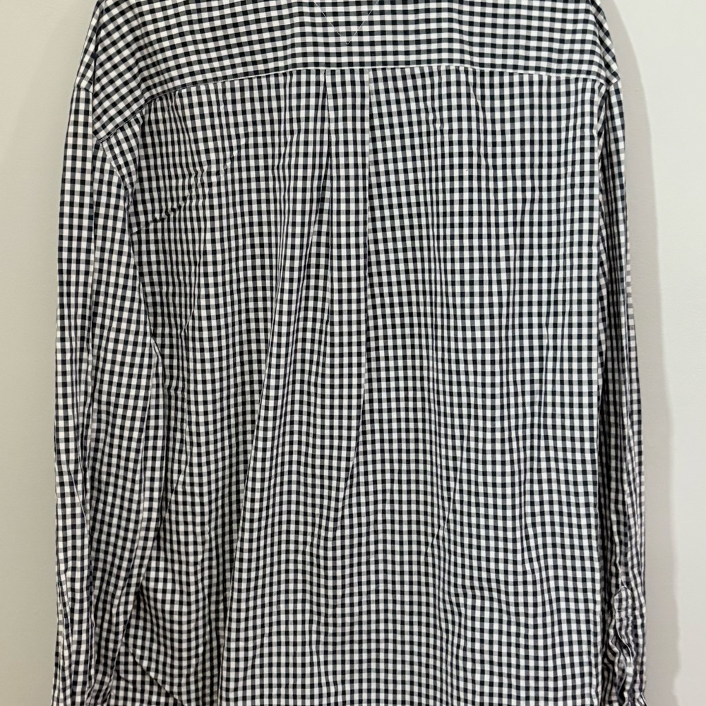 Tommy Hilfiger Men's Black and White Gingham Shirt - Picture 7 of 8